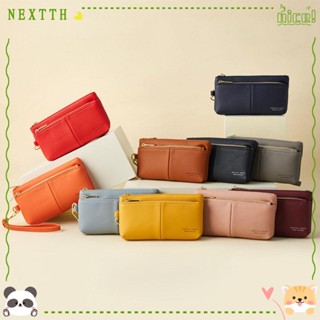 Nextth กระเป๋าสตางค์ กระเป๋าถือ มีซิป แฟชั่นสําหรับสตรี ใส่เหรียญได้