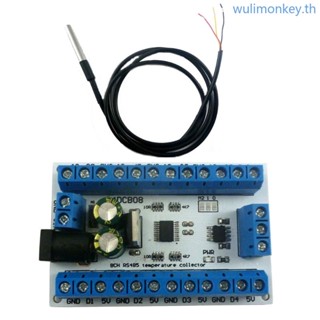 Wu บอร์ดวัดอุณหภูมิ ความแม่นยําสูง พร้อมเซนเซอร์ DS18B20 และ MODBUS RTU