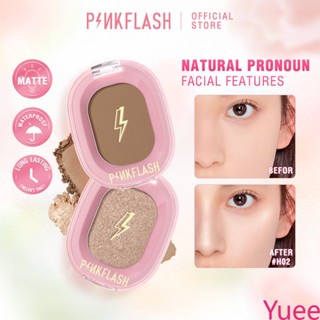 Pinkflash Ohmyshow Highlighter Face Contour Soft Smooth Naturally Shimmer Bronzer ไร้ความโหดร้าย yuee