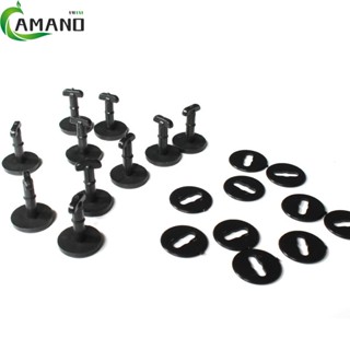 【AMANDA】คลิปหนีบพรม สีดํา ทนทาน สําหรับ BMW E46 318I 325I X3 Retainer 10 ชิ้น