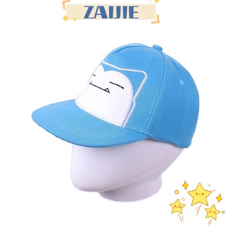 Zaijie24 หมวกเบสบอล ผ้าฝ้าย ปักลายการ์ตูนอนิเมะ สไตล์ฮิปฮอป ปรับได้ สําหรับเด็ก