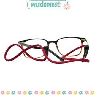 Wisdomest สายโซ่คล้องแว่นตาอ่านหนังสือ โพลีเอสเตอร์ 6 สี อุปกรณ์เสริม สําหรับแว่นตากันแดด