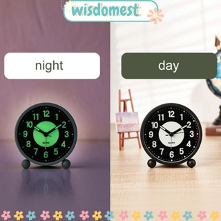 WISDOMEST นาฬิกาปลุกเรืองแสง แบบเรียบง่าย สําหรับตกแต่งบ้าน