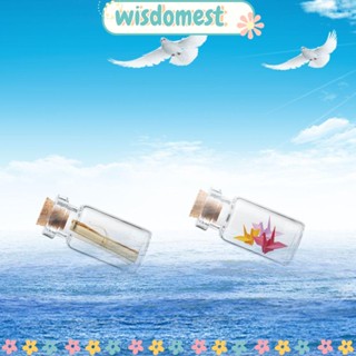 Wisdomest ขวดเปล่าเปล่า พร้อมจุกไม้คอร์ก 10 ชิ้น