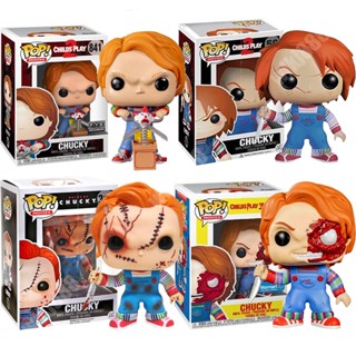 Funko ฟิกเกอร์ฟิล์มสยองขวัญ POP Chucky 798 315 เวอร์ชั่นเลือด 56 841 สําหรับตกแต่งห้องเด็ก