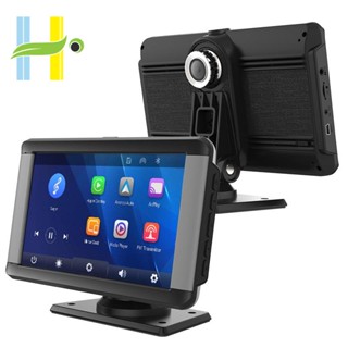 เครื่องเล่นมัลติมีเดีย วิทยุ FM ไร้สาย หน้าจอสัมผัส ขนาด 7 นิ้ว สําหรับ Android Auto Car DVR BT Wifi