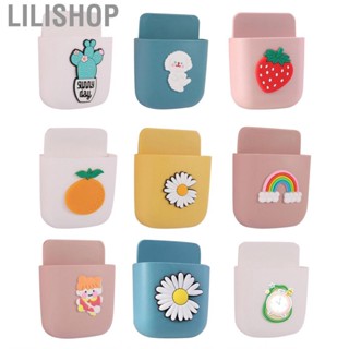 Lilishop Holders Wall Mount Adhesive Organizer Pen Storage Box Phone Holder for Office Home School