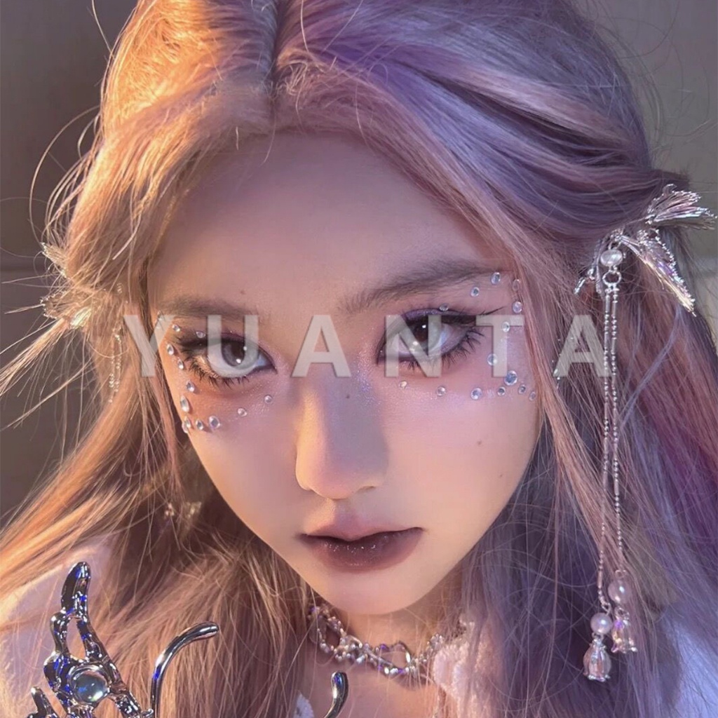 Yuanta สติ๊กเกอร์แต่งหน้า ประดับเพชร DIY Butterfly Sticker