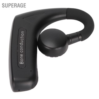 Superage หูฟัง Bluetooth Bone Conduction สเตอริโอบลูทูธ 5.0 แฮนด์ฟรีไร้สายมัลติฟังก์ชั่นหูฟังสำหรับคนหูหนวก