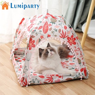 Lumiparty เต็นท์บ้านสัตว์เลี้ยง แบบนิ่ม ระบายอากาศ ถอดออกได้ อุปกรณ์เสริม สําหรับสุนัข