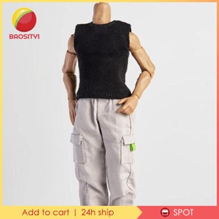 [Baosity1] เสื้อกล้าม กางเกงคาร์โก้ สเกล 1/12 สําหรับผู้ชาย 6 นิ้ว