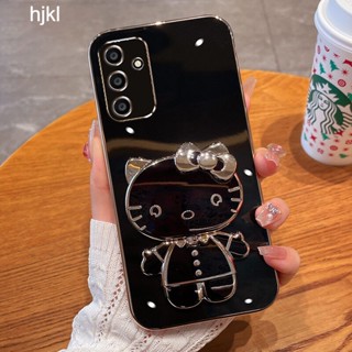 เคสโทรศัพท์ สําหรับ Samsung A20 A11 A10 A21S A50 A30S A50S A30 A20S A10S 4G 5G มือถือแบบนิ่ม กันกระแทก พร้อมกระจกขาตั้ง