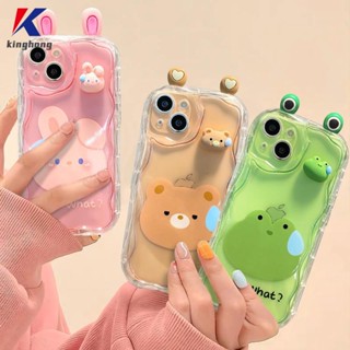 เคสโทรศัพท์มือถือ ซิลิโคน ลายกบ กระต่าย หมี สําหรับ VIVO Y35 Y20 Y22 Y22S Y15S Y15C Y56 Y02A Y91C Y21 2021 Y21A Y16 Y21T Y12S Y12 Y30 Y21E Y21G