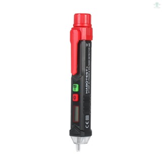 HABOTEST HT100P Non-contact Test Pencil LCD Digital Voltage Tester AC Phase &amp; Voltage Detector with Sound and Light Alarm Portable NCV Pen-type Electroscope with Sensitivity Adjustment LED Illumination Measuring Phase Sequence