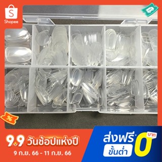 Pota เล็บปลอม แบบใส ทรงวงรี สําหรับตกแต่งเล็บ DIY 500 ชิ้น