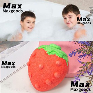 Maxg บาธบอมบ์สตรอเบอร์รี่ ฟองสบู่ กลิ่นสตรอเบอร์รี่น่ารัก ทําความสะอาดง่าย กลิ่นหอม ชุ่มชื้น เรียบเนียน เกลืออาบน้ํา ผู้ใหญ่