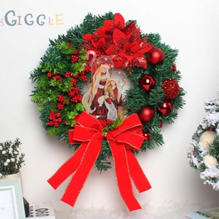 ⭐NEW ⭐2024 Christmas Wreath Decor Door Hanging Ornaments Sacred Xmas Garland
