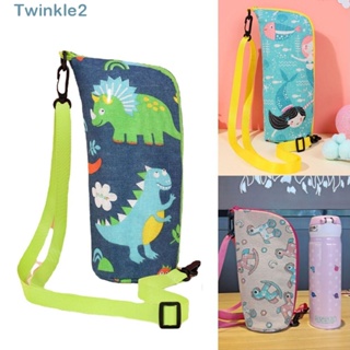 Twinkle กระเป๋าใส่ขวดน้ํา มีฉนวนกันความร้อน มีซิป ลายการ์ตูน แบบพกพา สําหรับเดินทาง กลางแจ้ง