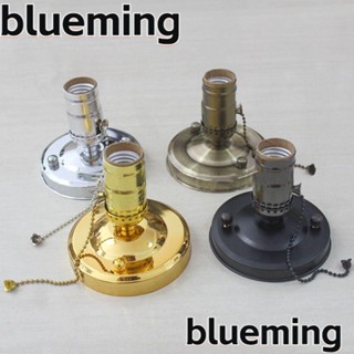 Blueming2 ซ็อกเก็ตสกรูไฟ อะลูมิเนียม สีดํา สีเงิน สีทอง E27 E26 240V สไตล์วินเทจ สําหรับตกแต่ง