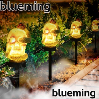 Blueming2 โคมไฟพลาสติก รูปงูหัวกะโหลก พลังงานแสงอาทิตย์ กันน้ํา สําหรับตกแต่งปาร์ตี้ฮาโลวีน