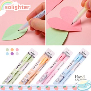 Solighter กระดาษกาวเมทัลลิก ลายจุด แบบแห้งเร็ว สีเมทัลลิก เครื่องเขียน สําหรับนักเรียน วารสาร ไดอารี่ 4 ชิ้น