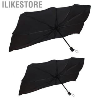 Ilikestore Car Window Sunshade  Windshield Umbrella Sun Shade Silver Coated Cloth UV Blocking for Vehicle