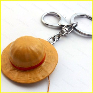 Yb3 พวงกุญแจ จี้การ์ตูน One Piece Monkey·D·Luffy Straw Hat DIY สําหรับเด็ก BY3