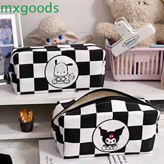 Mxgoods กระเป๋าดินสอ กระเป๋าเครื่องสําอาง ลายการ์ตูนหมากรุก แบบพกพา ความจุขนาดใหญ่ สไตล์เกาหลี