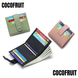 กระเป๋าสตางค์ COCOFRUIT หนังวัวแท้ แบบนิ่ม บางพิเศษ ใส่บัตรเครดิตได้ สําหรับผู้ชาย และผู้หญิง