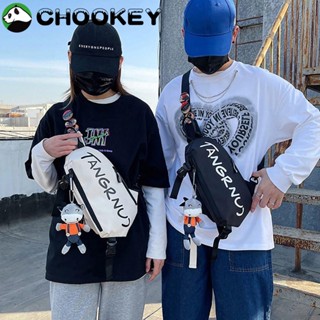 Chookey กระเป๋าคาดอก กระเป๋าคาดเอว อเนกประสงค์ พิมพ์ลายตัวอักษร จุของได้เยอะ เหมาะกับการพกพาเล่นกีฬากลางแจ้ง