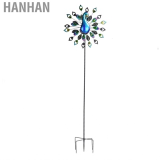 Hanhan Wind Spinners  Windmill Attractive Solar Power Iron for Lawn Decoration