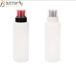 Buttterfly ขวดใส่น้ํามันปรุงรส 2 ชิ้น พร้อมแปรงซิลิโคน แบบพกพา ใช้ง่าย สีแดง สําหรับทําอาหาร บาร์บีคิว