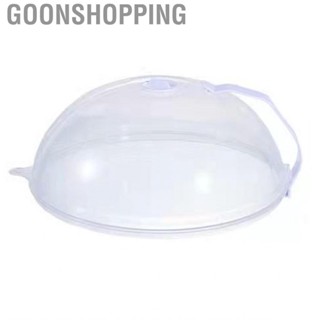 Goonshopping Microwave Oven Splatter Cover High Temperature Resistant Plastic Guard Lid Clear  for Kitchen Tool