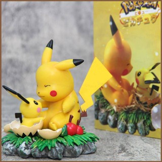 ใหม่ โมเดลฟิกเกอร์ Pokemon Pikachu and Pichu ของเล่น ของสะสม สําหรับตกแต่งบ้าน