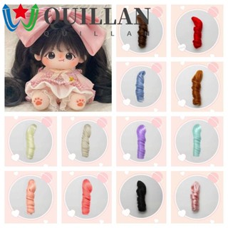 Quillan BJD SD วิกผมตุ๊กตา วิกผมหางม้า ผมยาว หยิก น่ารัก ทนความร้อน ไฟเบอร์ สีชมพู สีน้ําตาล ไอดอล ตุ๊กตาดาว สําหรับตุ๊กตาทุกตัว