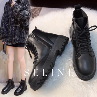 SELINE แฟชั่นรองเท้า บูท รองเท้าบูทยาว ไซส์ใหญ่ รองเท้า boots บุนวมนุ่ม สะดวก ด้านล่างกันลื่น กันฝุ่น FMT2390QLW37Z230911