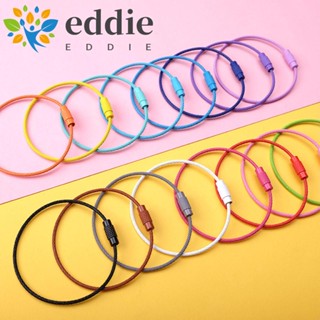 26edie แหวนลวด 5 ชิ้น / 10 ชิ้น เชือกหมุน DIY สีภาพวาด พวงกุญแจ หัวเข็มขัด