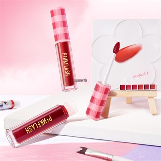 Pinkflash 9 สี Lipstik มันฝรั่งบด Velvet-mist Matte ลิปสติก Clay ครีม Lip Cream Lip Beauty Cushion Lipmatte mimay