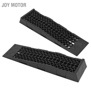 JOY Motor 2pcs 4 400lbs Capacity Low Profile Car Ramps Plastic Automotive Ramp for Oil Change Maintenance Black