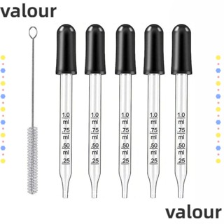Valour หลอดหยดยา หลอดหยดน้ํามันหอมระเหย แบบหนา 5 ชิ้น