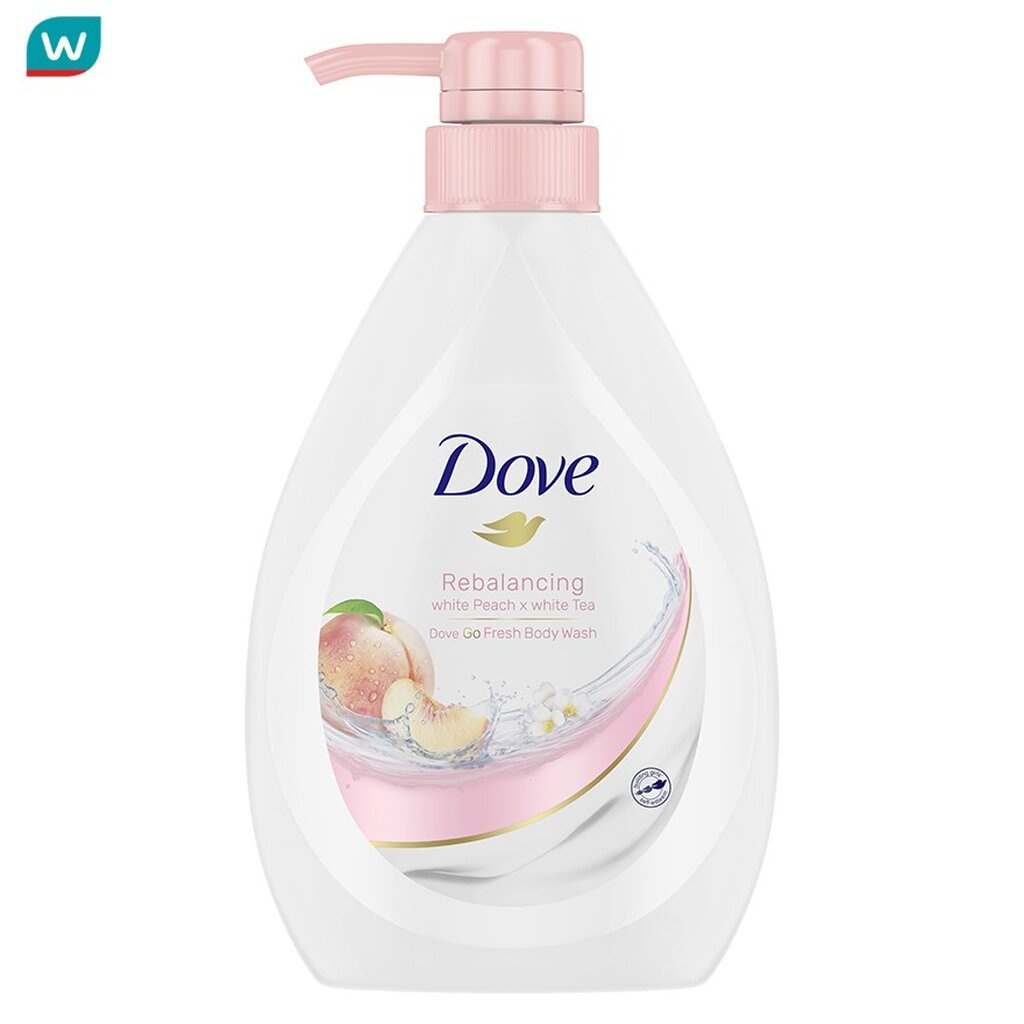 Dove โดฟ บอดี้ วอช รีบาลานซ์ซิ่ง พีช 550 กรัม ครีมอาบน้ำ ผิวเนียนนุ่ม ชุ่มชื้น