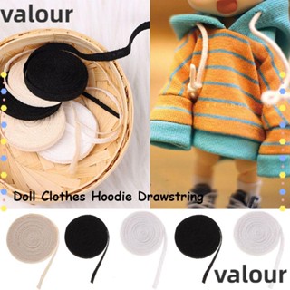 Valour เสื้อฮู้ดดี้ ผ้าฝ้าย เชือกแบน ขนาดเล็ก 3 มม. 5 มม. คุณภาพสูง สําหรับตุ๊กตา