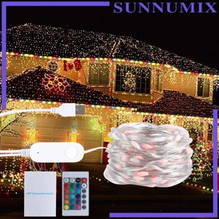 [Sunnimix] สายไฟหิ่งห้อย LED เปลี่ยนสีได้ สําหรับตกแต่งห้องนอน เต็นท์ สวน วันเกิด DIY