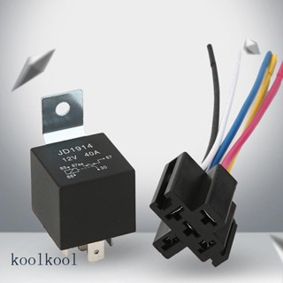 Kool รีเลย์ไฟเลี้ยว LED ปรับได้ พร้อมซ็อกเก็ต 4 Pin 5 Pin สําหรับรถยนต์