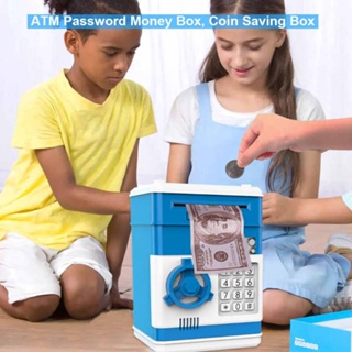 Piggy Bank Safe Money Box Bank Electronic Password Lock ATM Cash Coin Kids Gift