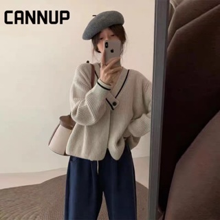 Cannup เสื้อคลุม เสื้อกันหนาว สไตล์ ทันสมัย วินเทจ นุ่มนวล A91K76837Z230914