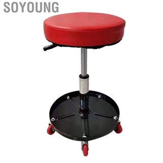 Soyoung Pneumatic Creeper Chair  Round 360° Rotation Multifunction Mechanic Rolling Stool Adjustable Lightweight with Tool Tray for  Shop