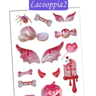 [Lacooppia2] สติกเกอร์ ลายฮาโลวีน รอยแผลเป็น รอยแผลเป็น ปกอ่อน หน้ากากสยองขวัญ