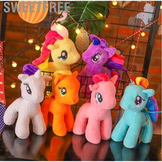 Sweetfree 9.06in Height Stuffed Cartoon  Toy Soft  PP Cotton Adorable Horse Shaped Gift Toys