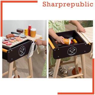 [Sharprepublic] ชุดของเล่นเตาย่างบาร์บีคิว สําหรับเด็กวัยหัดเดิน